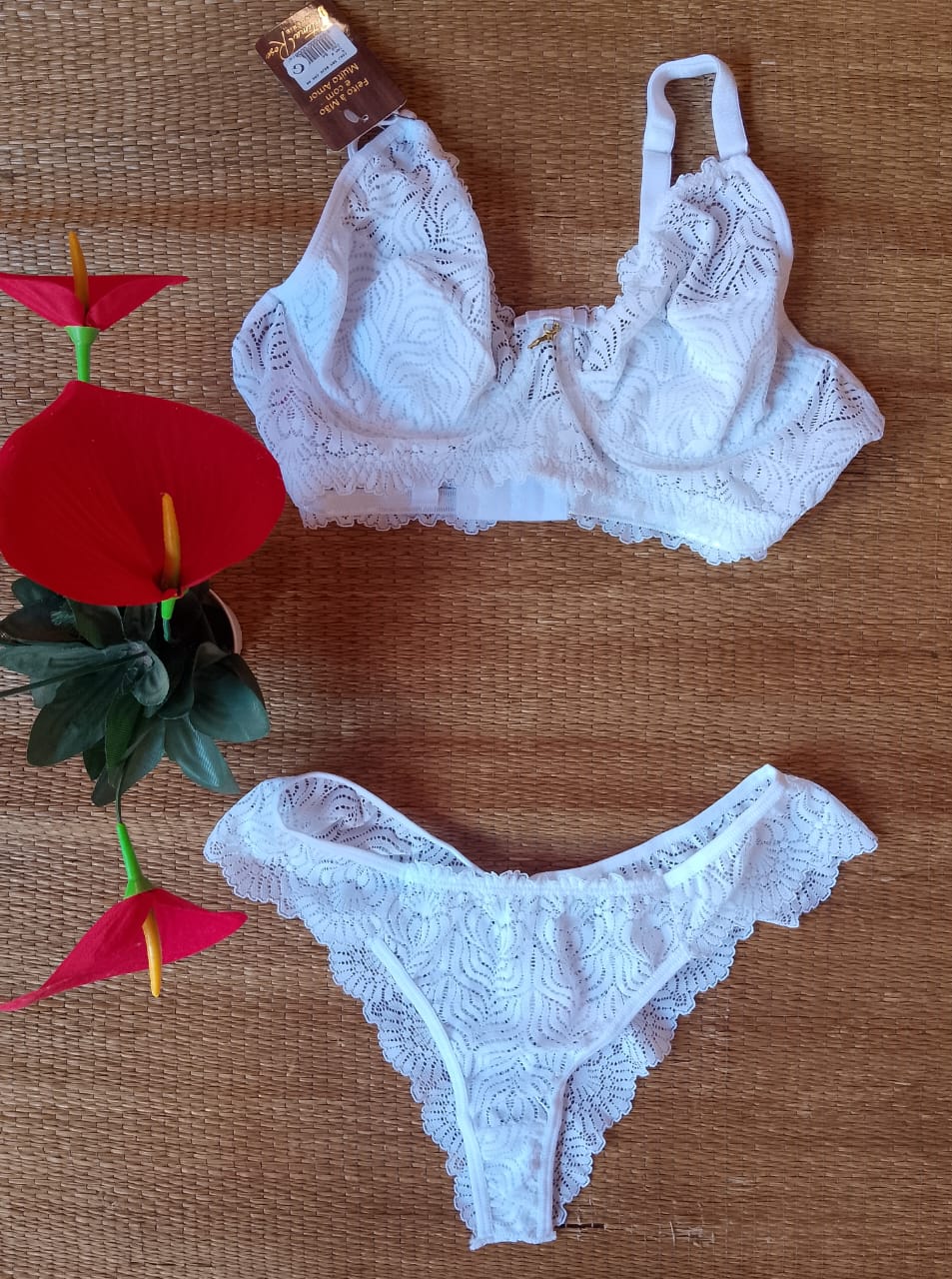 conjunto de renda aro sem bojo